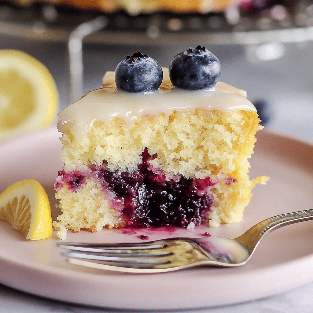Lemon Blueberry Sheet Cake
