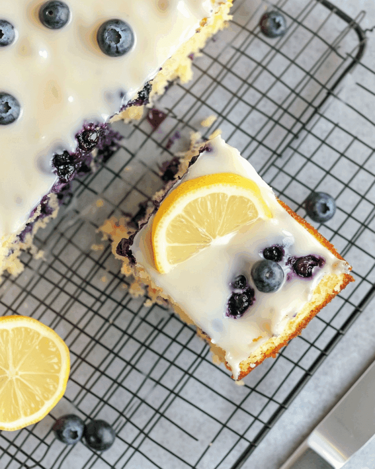 Lemon Blueberry Sheet Cake