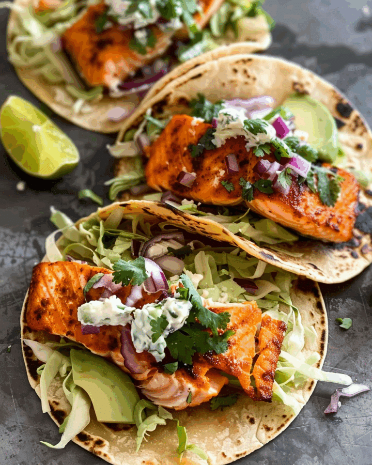Crispy Salmon Tacos