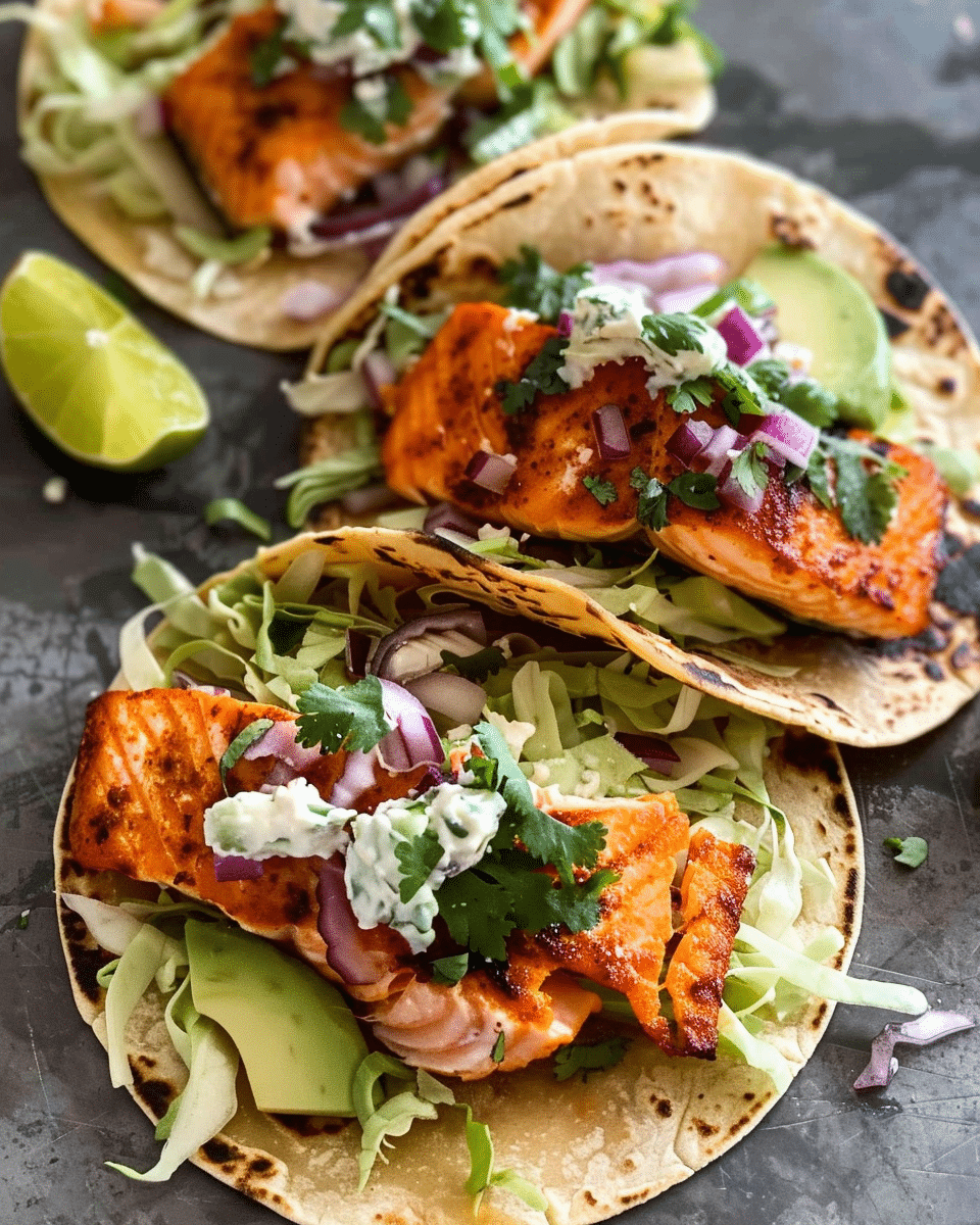 Crispy Salmon Tacos
