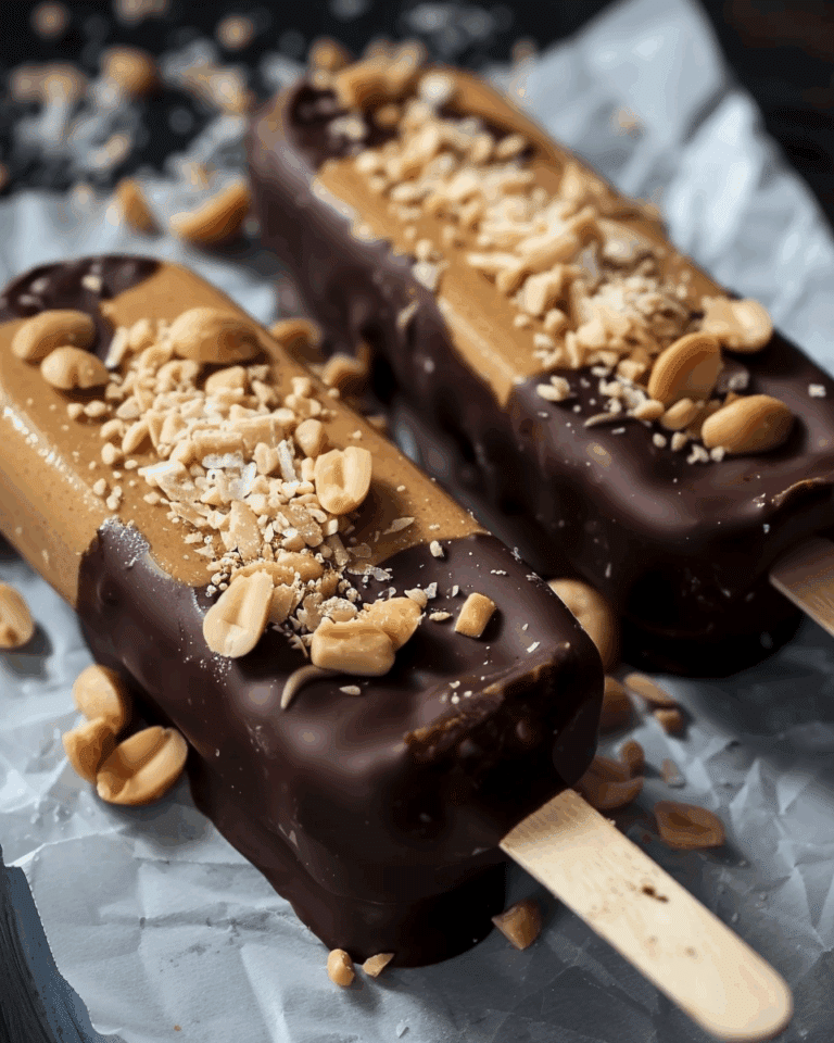 Healthy Peanut Butter & Chocolate Magnums
