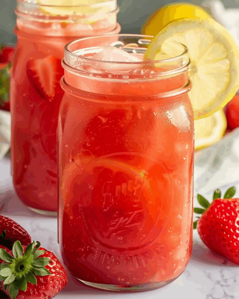 Homemade Strawberry Lemonade