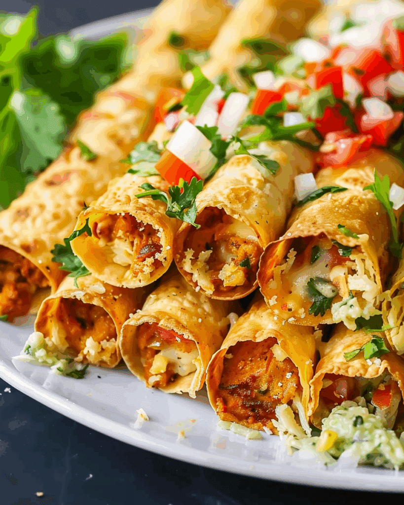 Crispy Chicken Taquitos