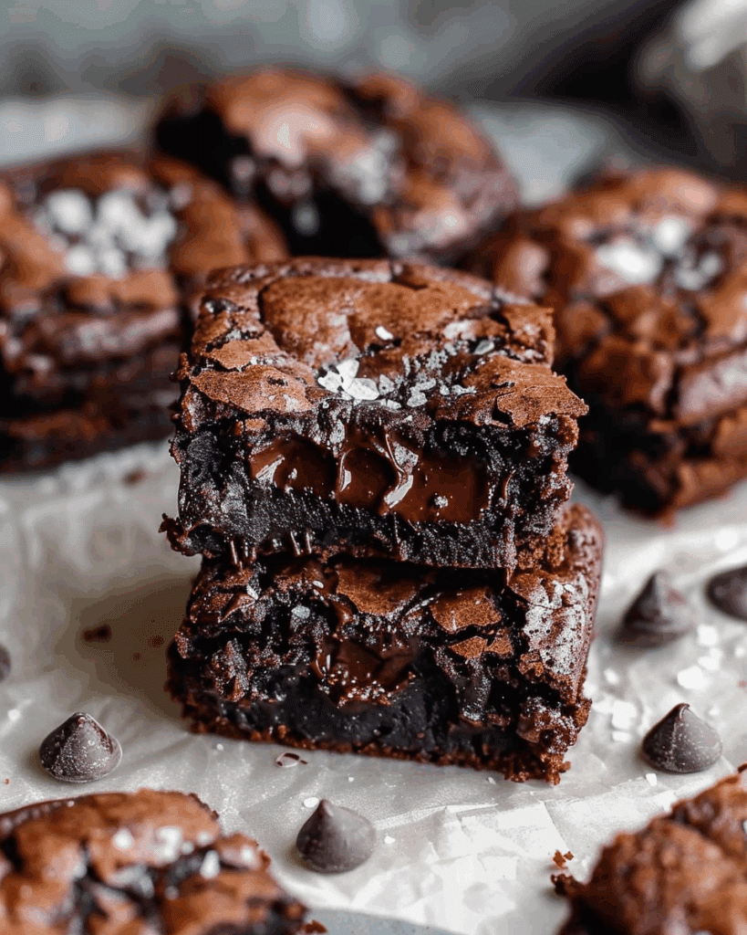 Fudgy Chewy Browkies (Brookies)