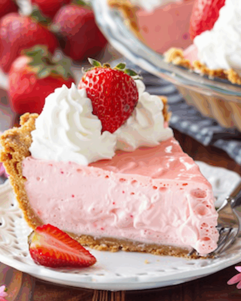 Strawberry Jello Cool Whip Pie