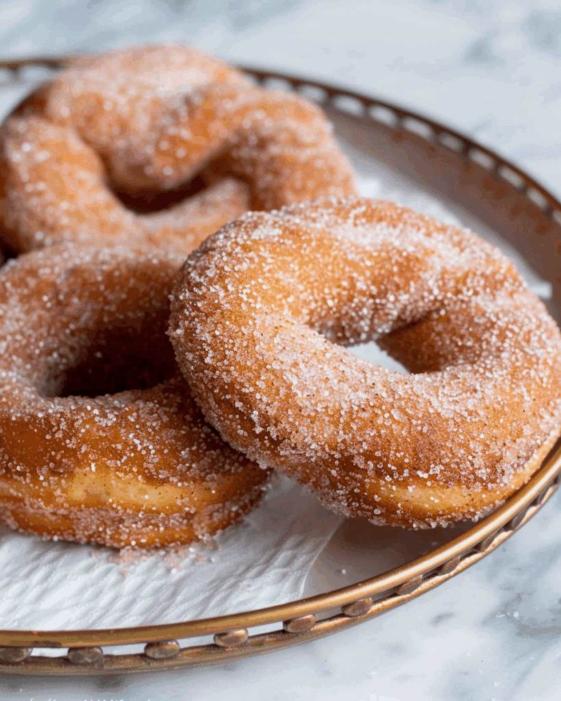 Cinnamon Sugar Twist Doughnuts Recipe