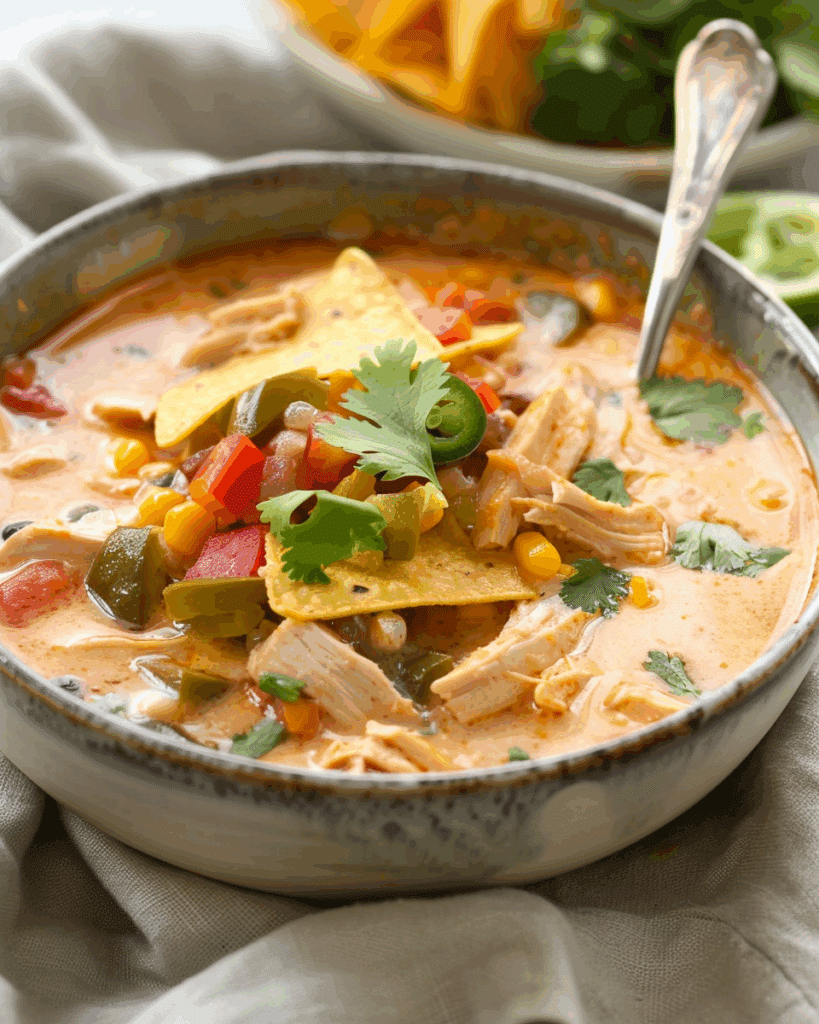 Creamy Chicken Tortilla Soup