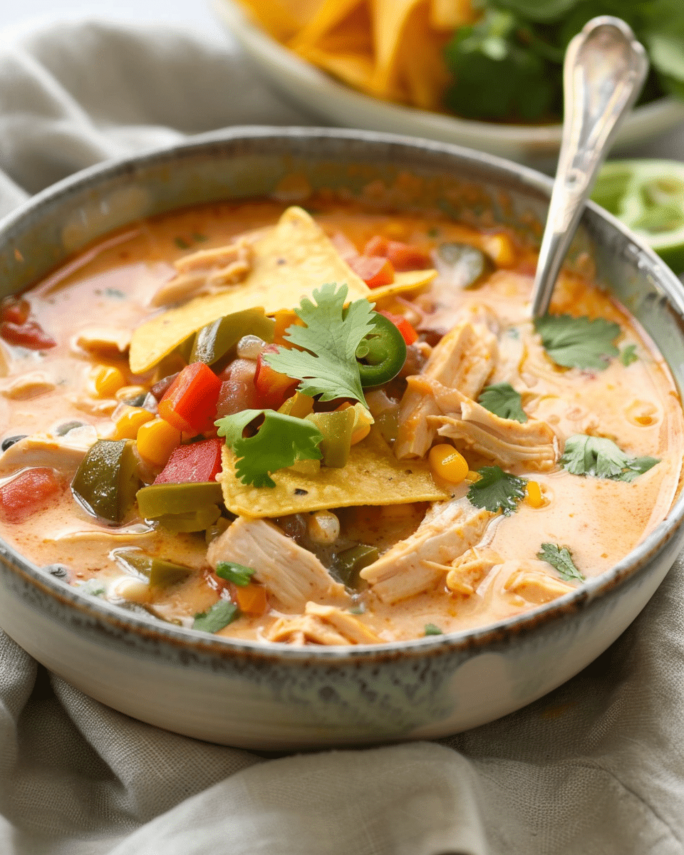 Creamy Chicken Tortilla Soup