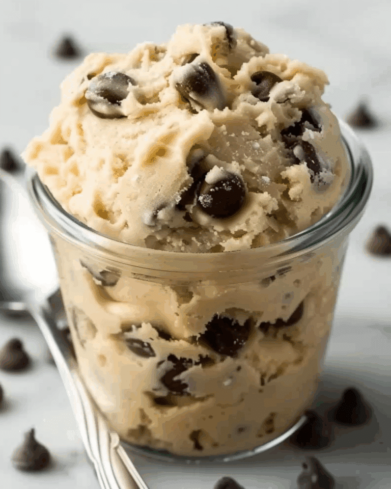 Chocolate Chip Edible Cookie Dough for One