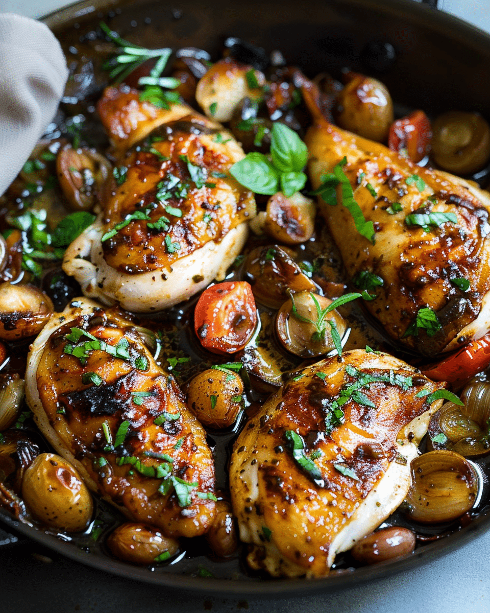One Pan Balsamic Chicken