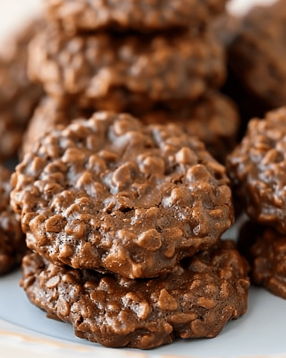 Chocolate Peanut Butter Cookies – No Bake