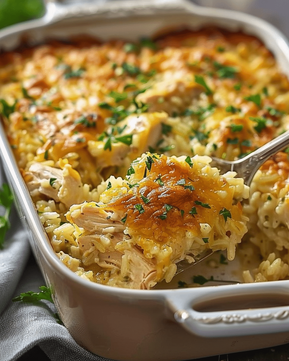 Heavenly Chicken and Rice Casserole