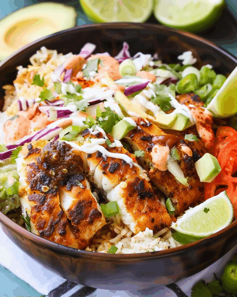 Low Carb Fish Taco Bowls Recipe