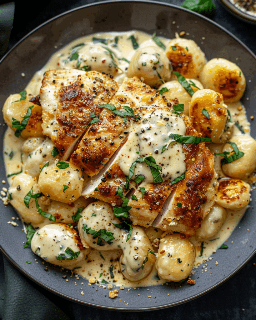 Asiago Chicken and Gnocchi Recipe