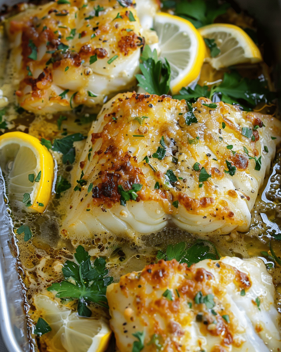 Baked Cod Recipe with Lemon and Garlic