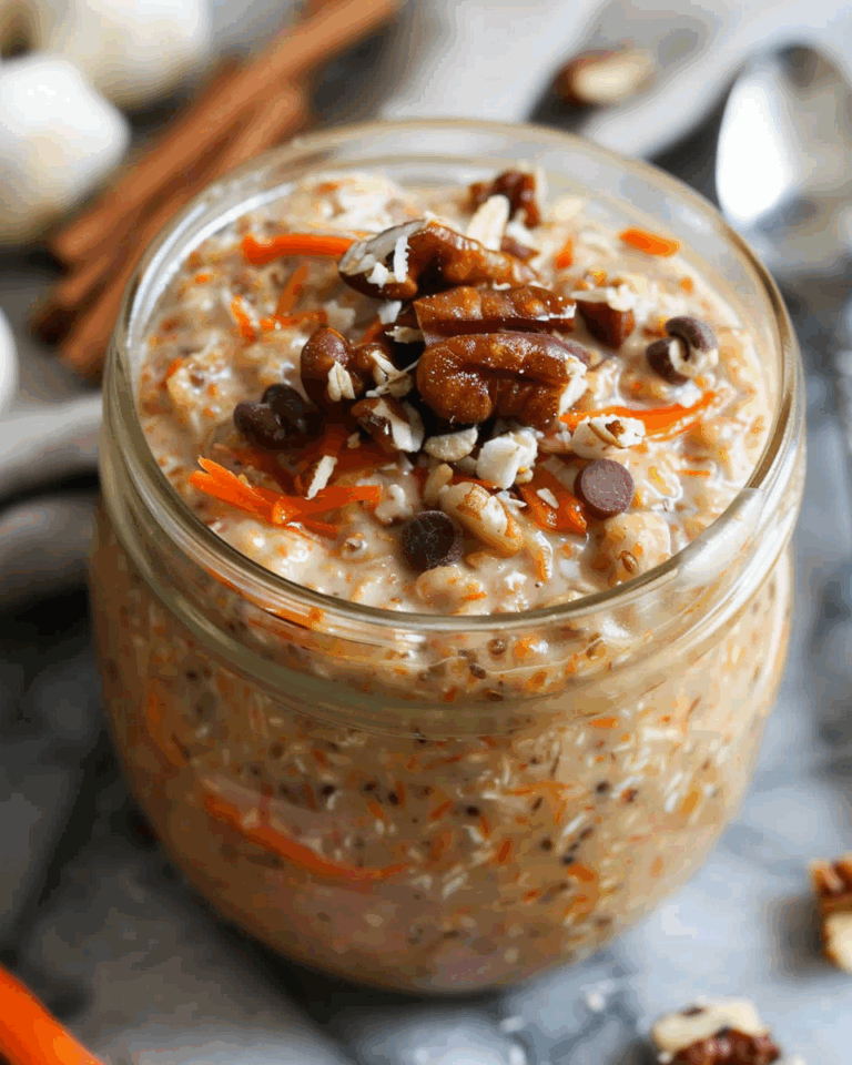 Carrot Cake Overnight Oats Recipe
