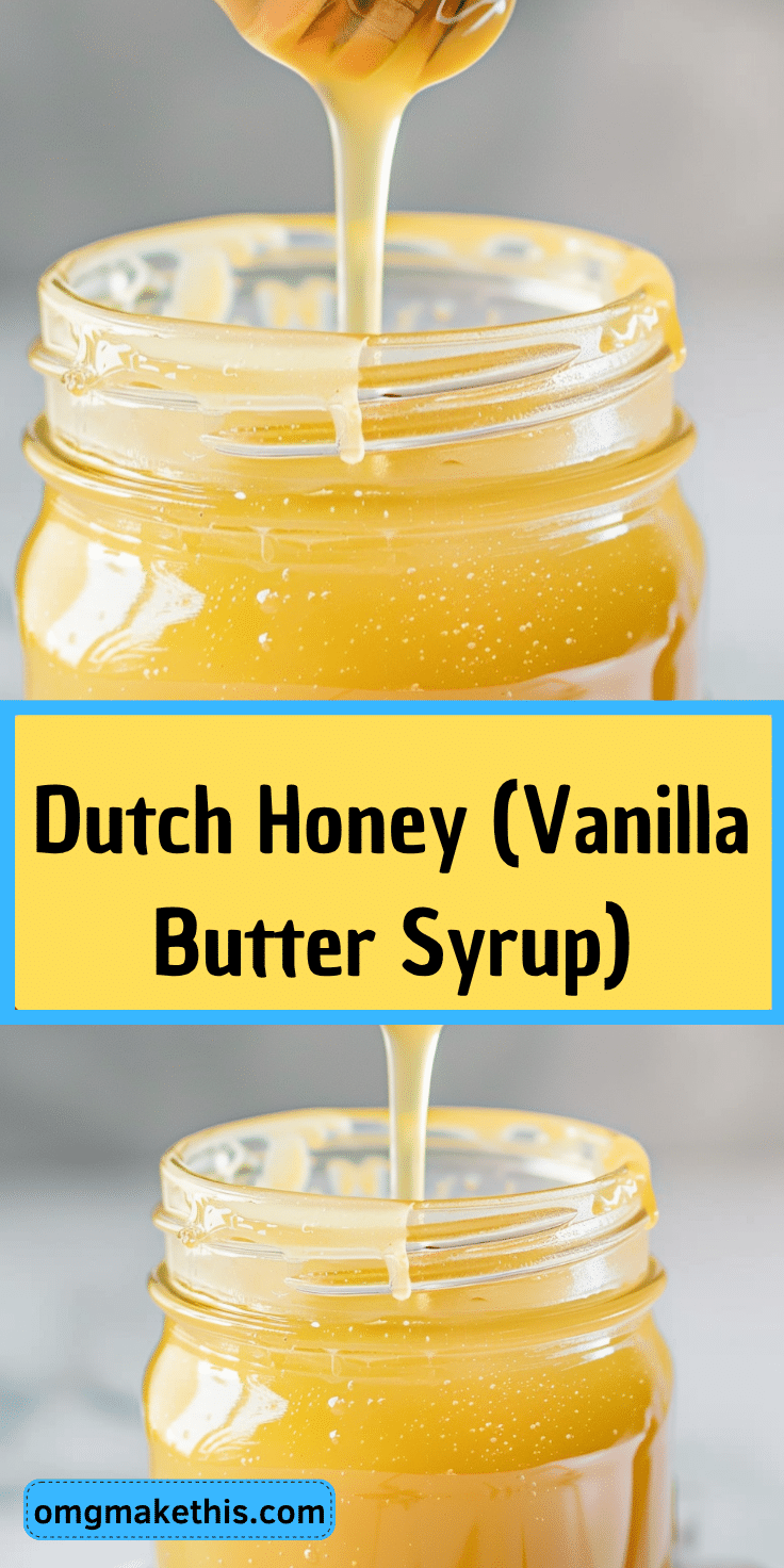 Dutch Honey Syrup (Vanilla Butter Syrup Recipe) | Omg Make This