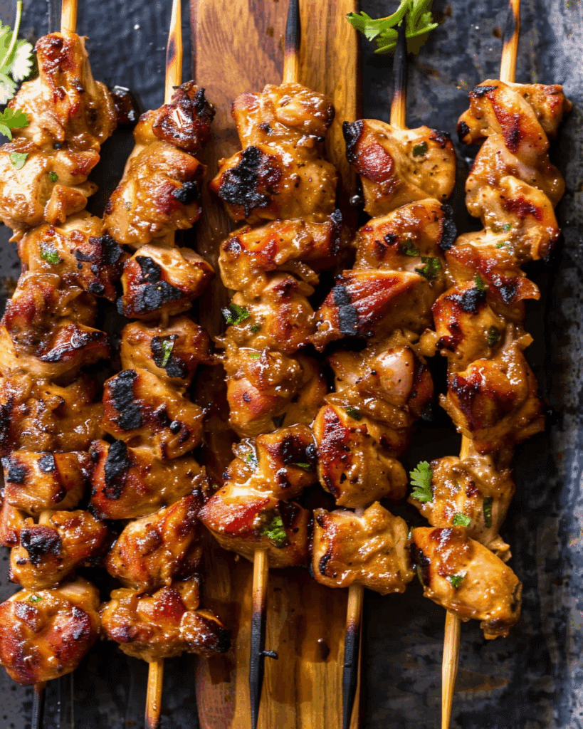 Grilled Thai Coconut Chicken Skewers