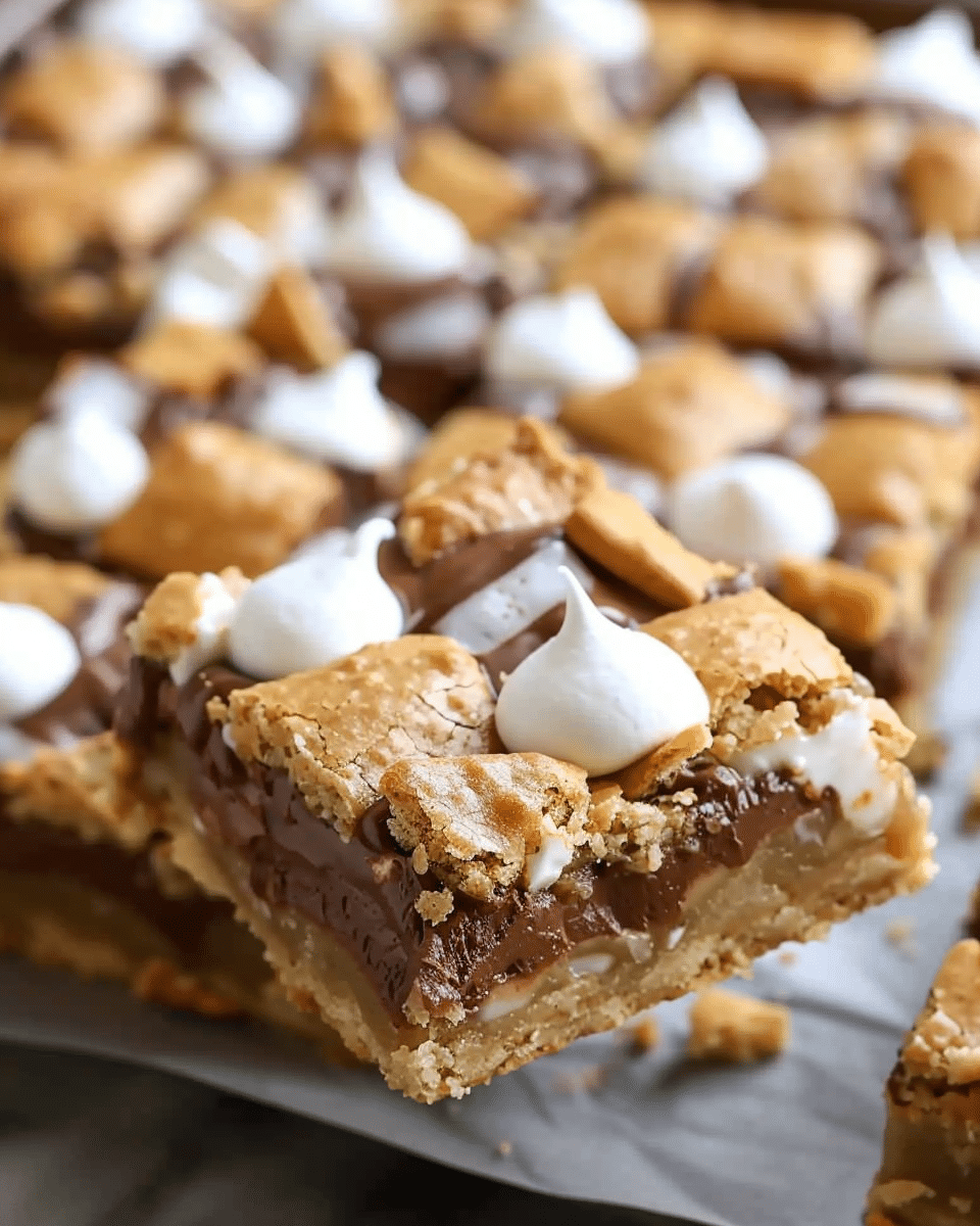 S’mores Cookie Bars