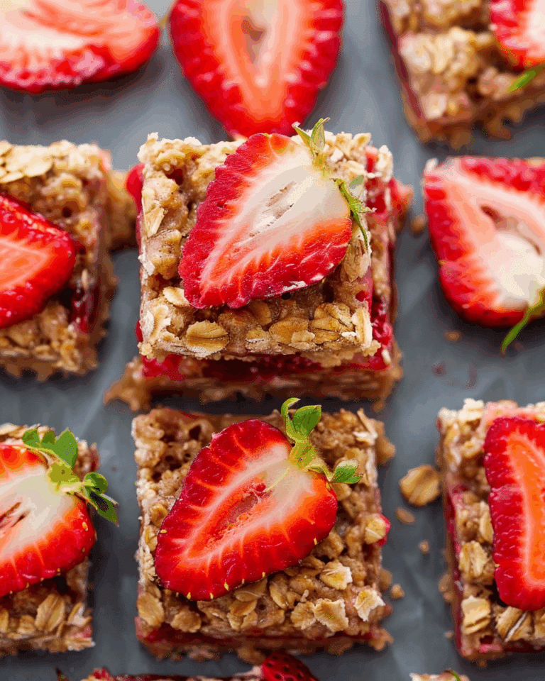 Strawberry Oatmeal Bars Recipe