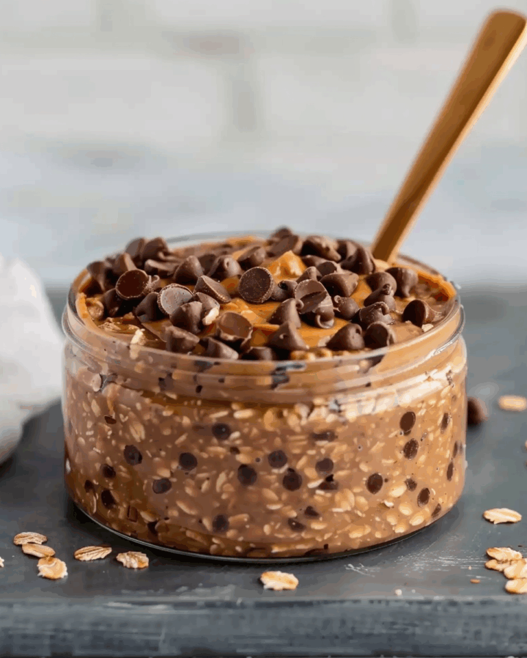 Chocolate Peanut Butter Overnight Oats