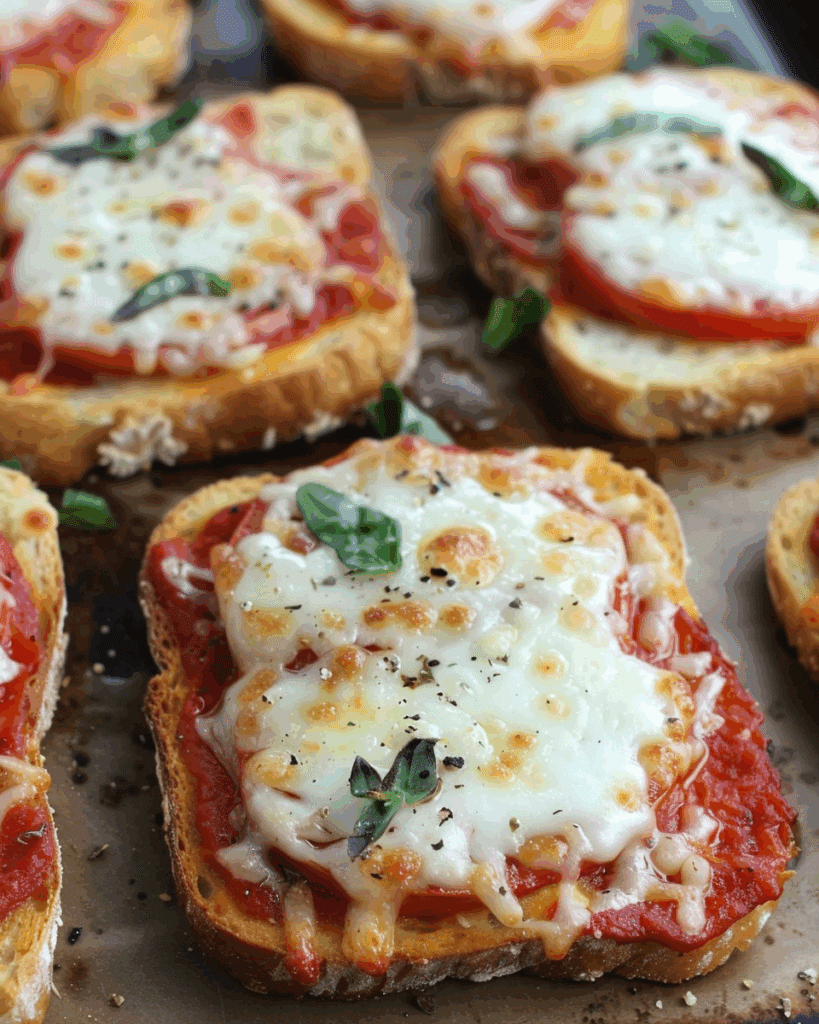 Garlic Toast Pizzas