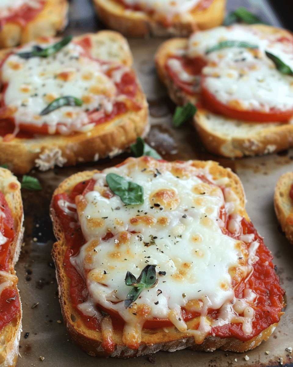 Garlic Toast Pizzas