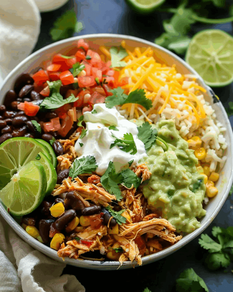 Slow Cooker Chicken Burrito Bowl