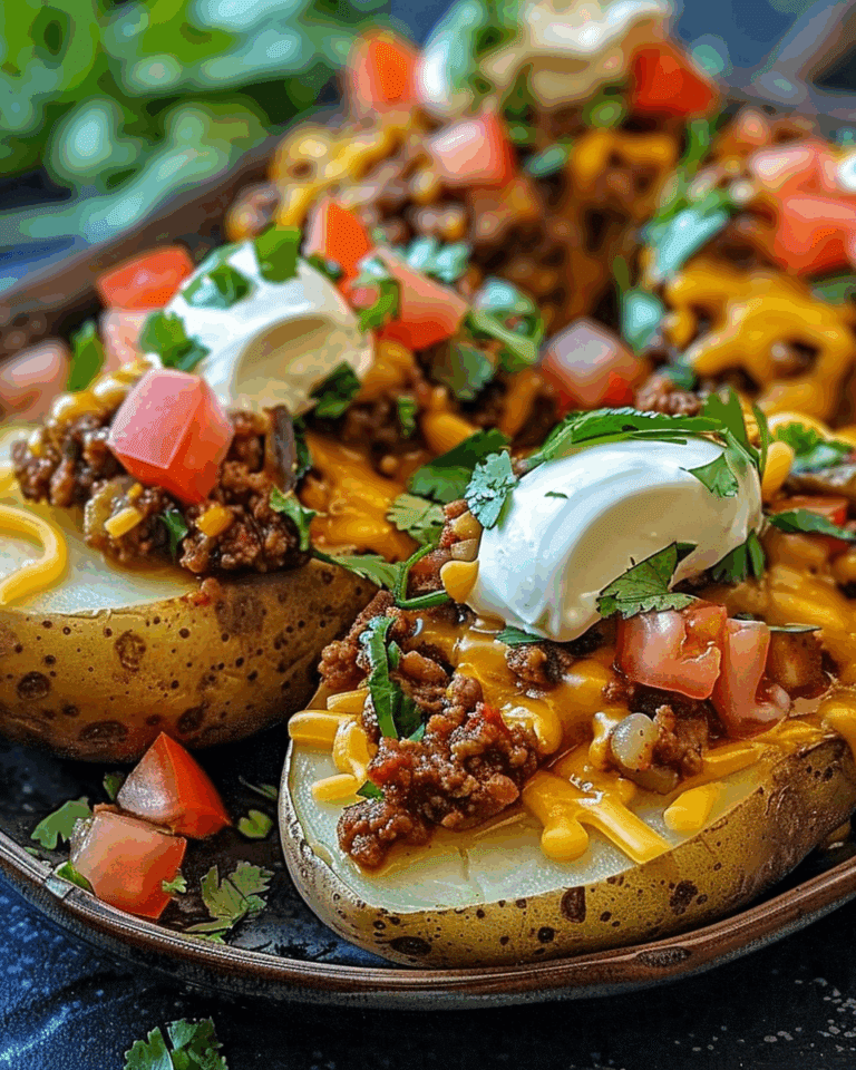 Taco Loaded Baked Potatoes