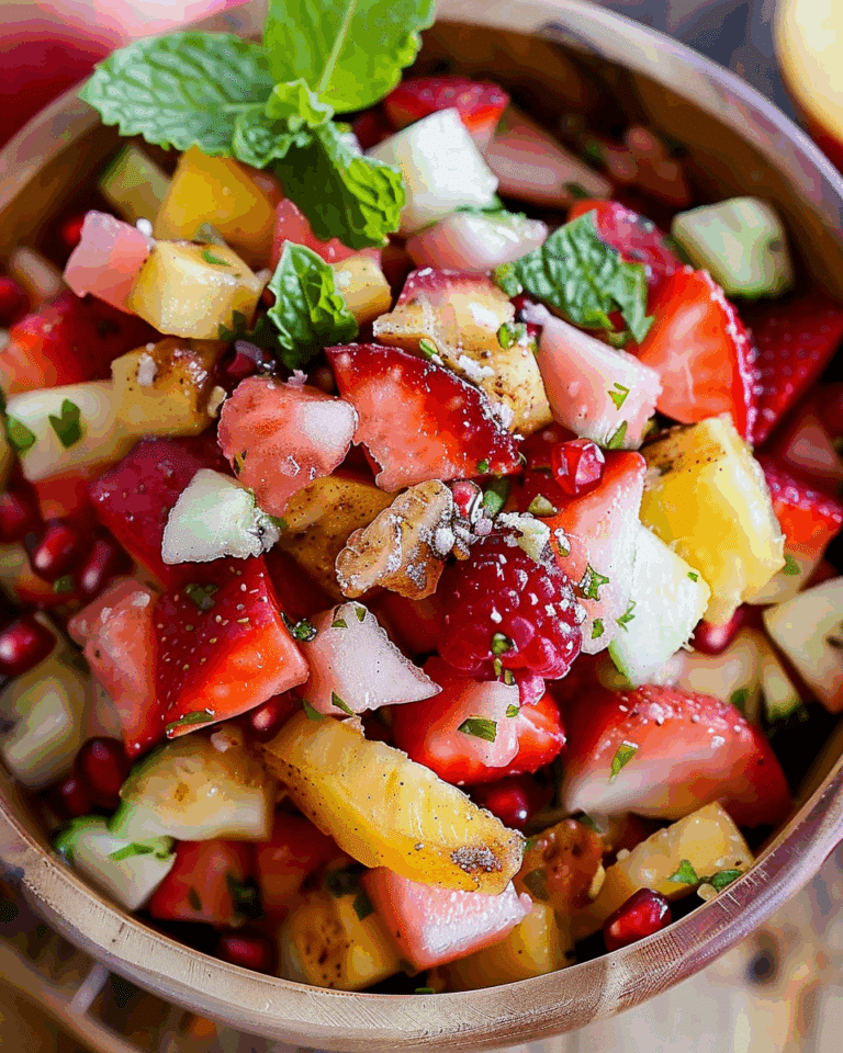 Healthy Fruit Salsa with Cinnamon Sugar Pita Chips