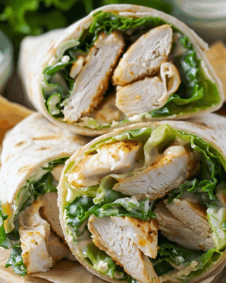 Chicken Caesar Salad Wraps