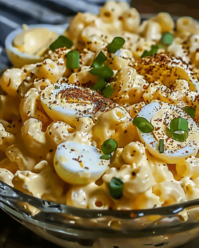 Deviled Egg Macaroni Salad