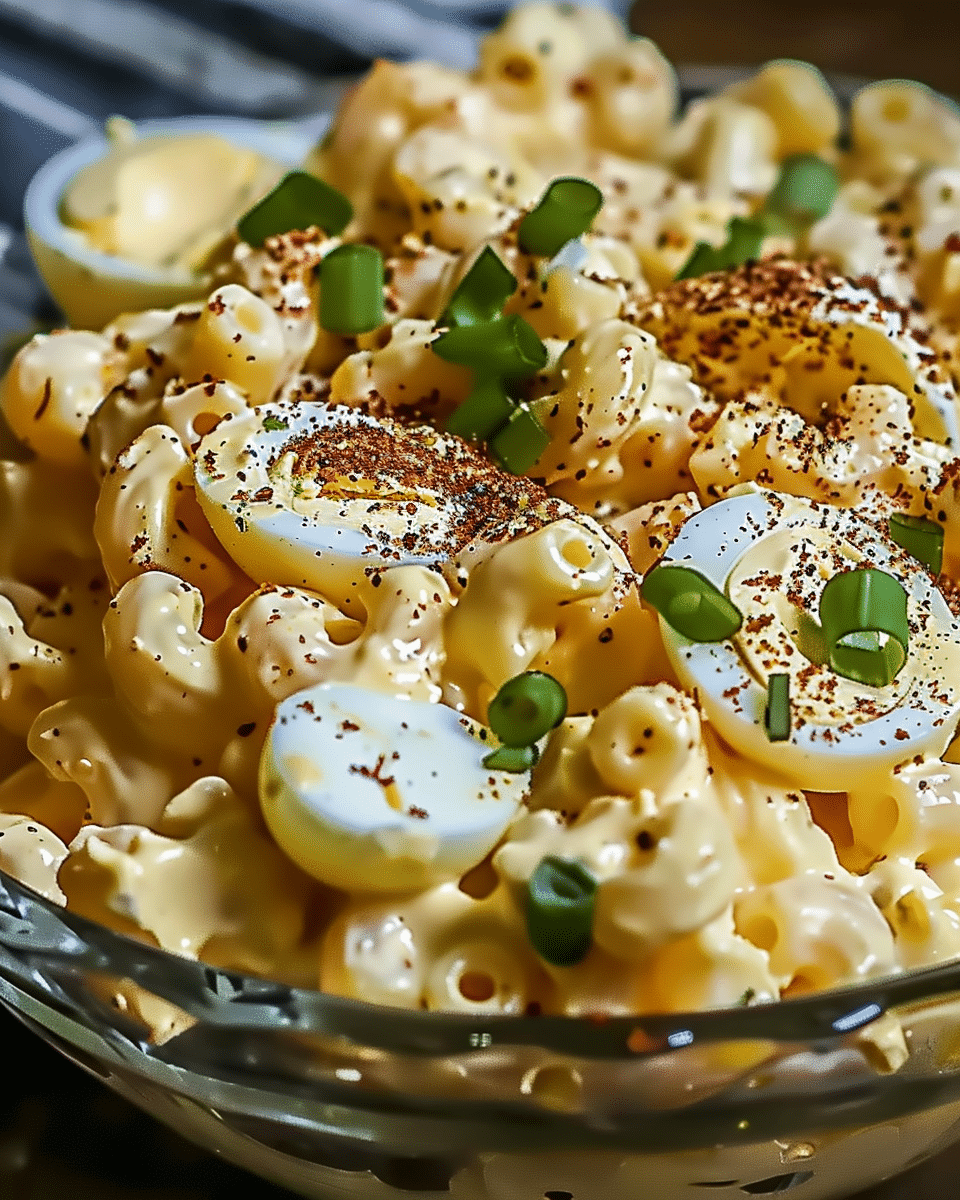 Deviled Egg Macaroni Salad