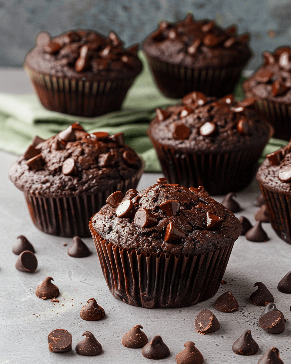 Chocolate Veggie Muffins