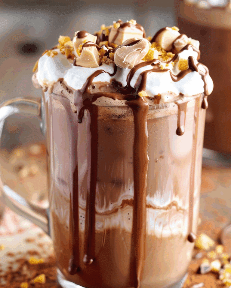 Peanut Butter Frozen Hot Chocolate