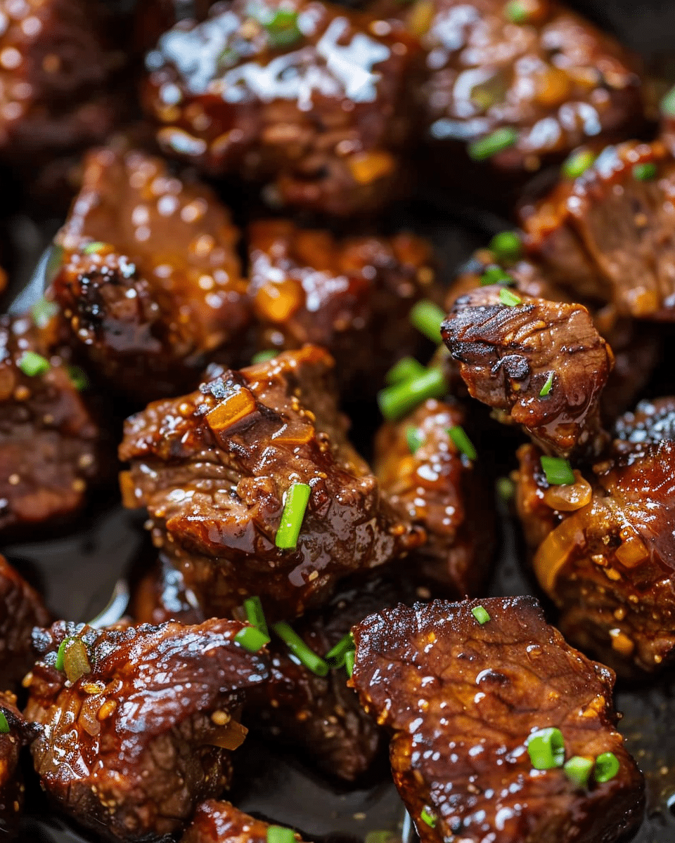 Honey Garlic Steak Bites Recipe