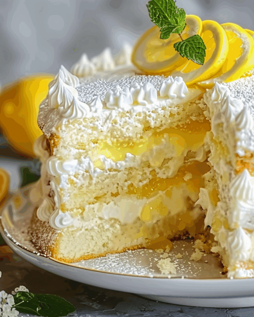 Limoncello Mascarpone Dream Cake