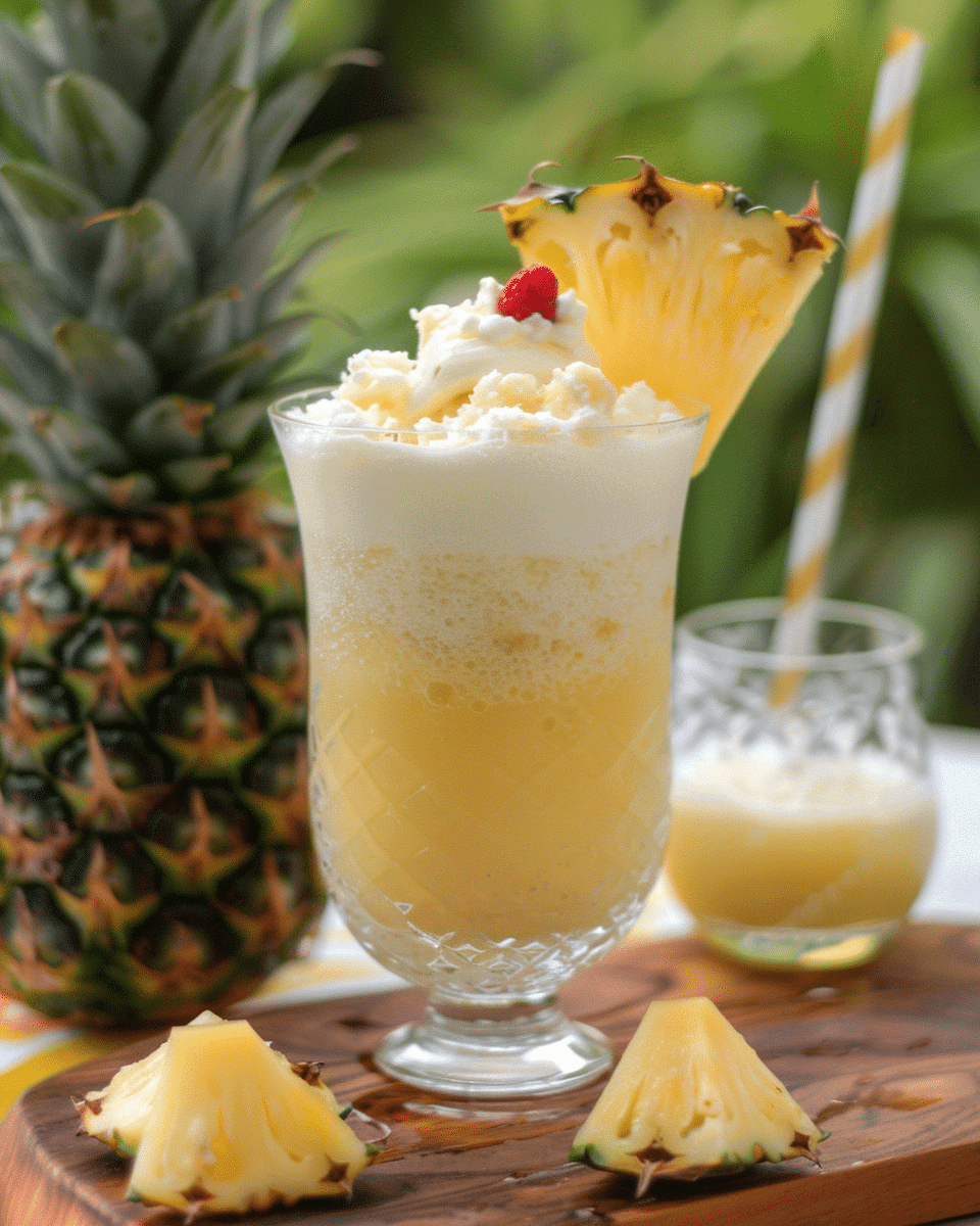 Pineapple Breeze Cocktail: Creamy, Tropical Bliss in a Glass