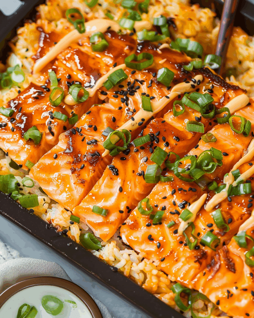 Salmon Sushi Bake