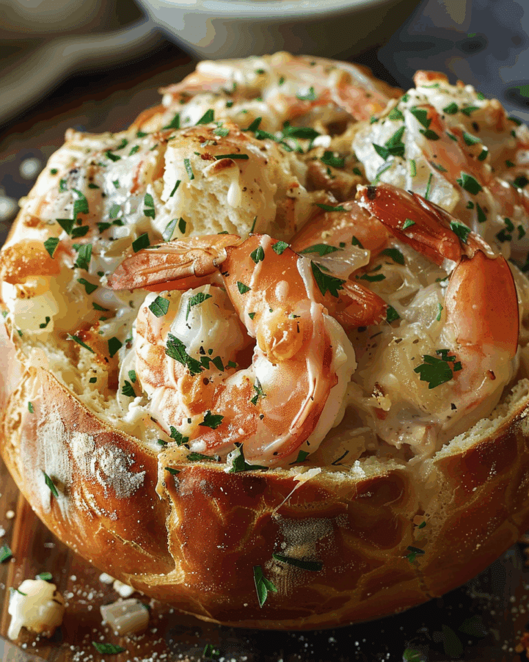 Stuffed Seafood Bread Bowl