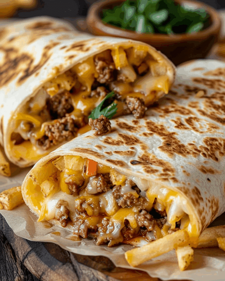 Beefy Cheesy Fries Burrito