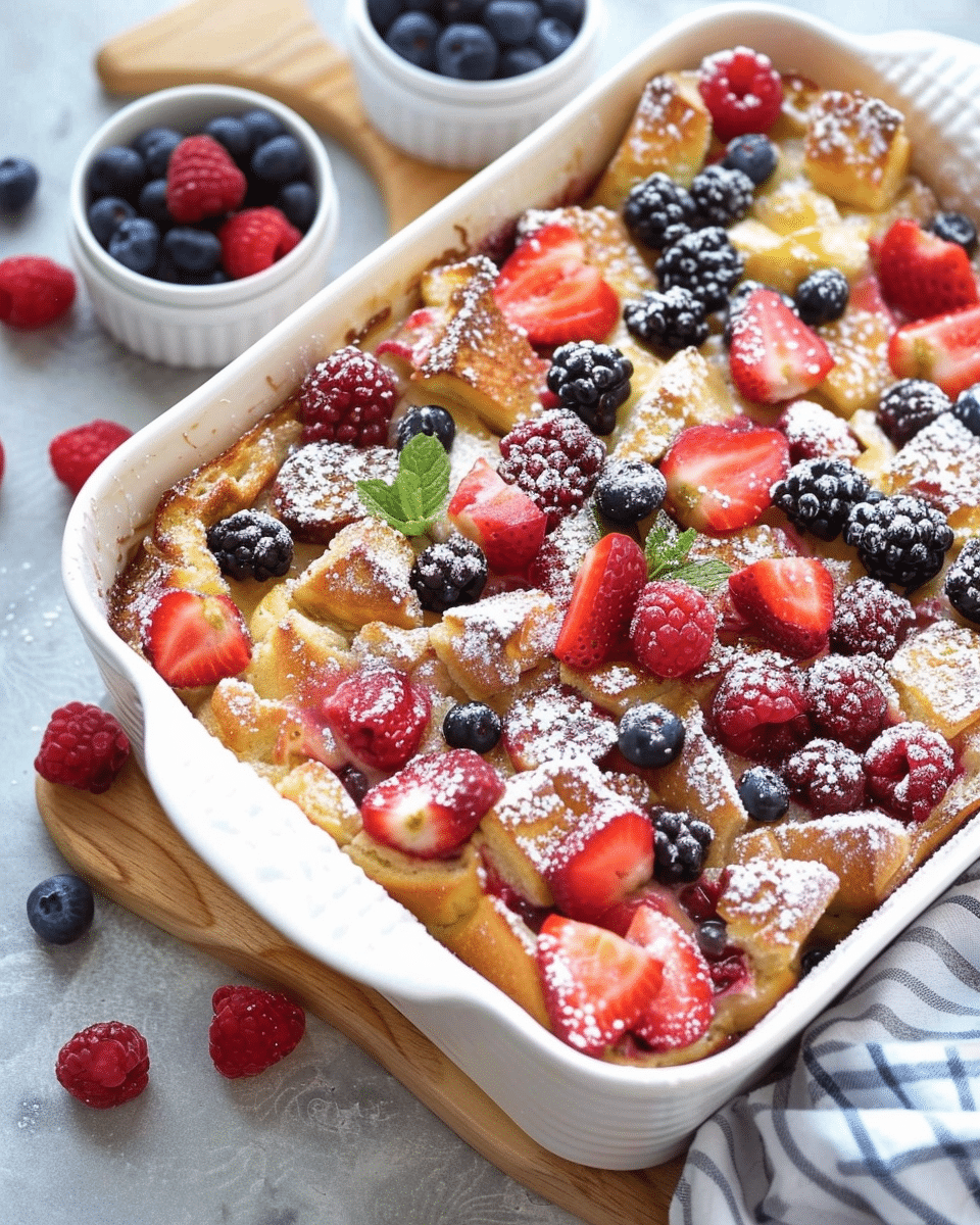 Berry French Toast Casserole Recipe