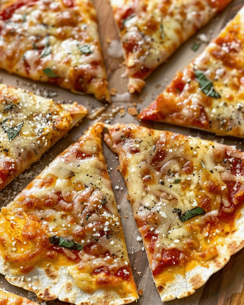 Easy 5 Minute Air Fryer Tortilla Pizza