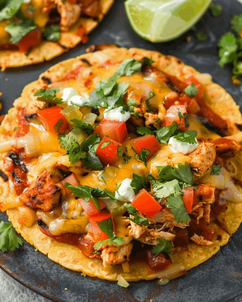 Easy Chicken Tostadas