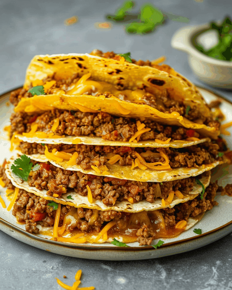Ground Beef Baked Tacos