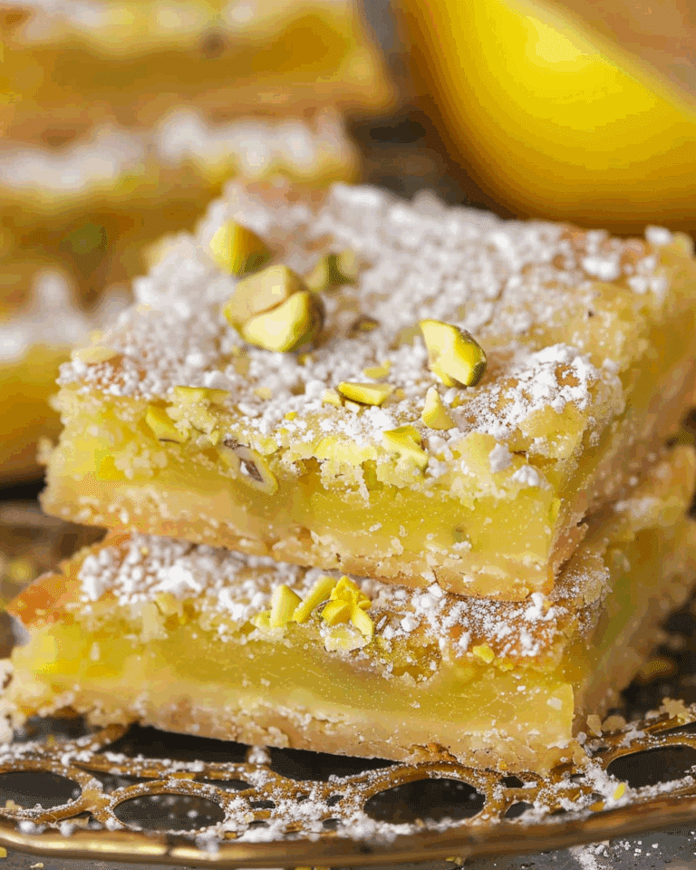 Lemon Pistachio Bars