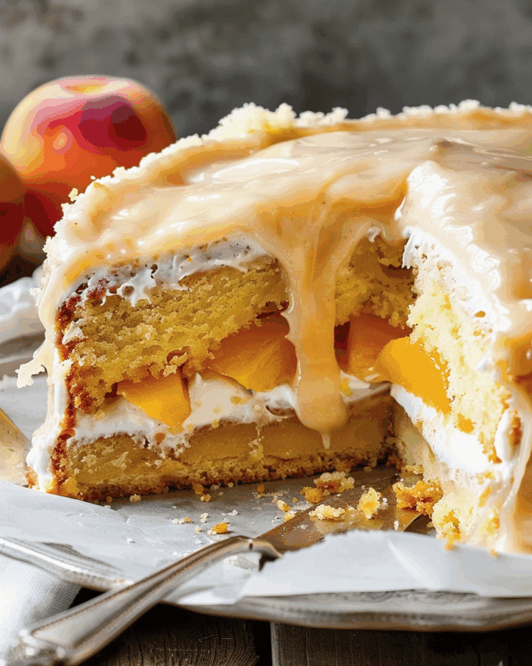 Brown Sugar Peach Cake Recipe