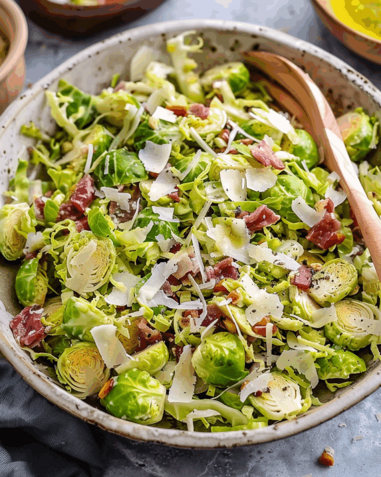 Italian Chopped Brussels Sprouts Salad