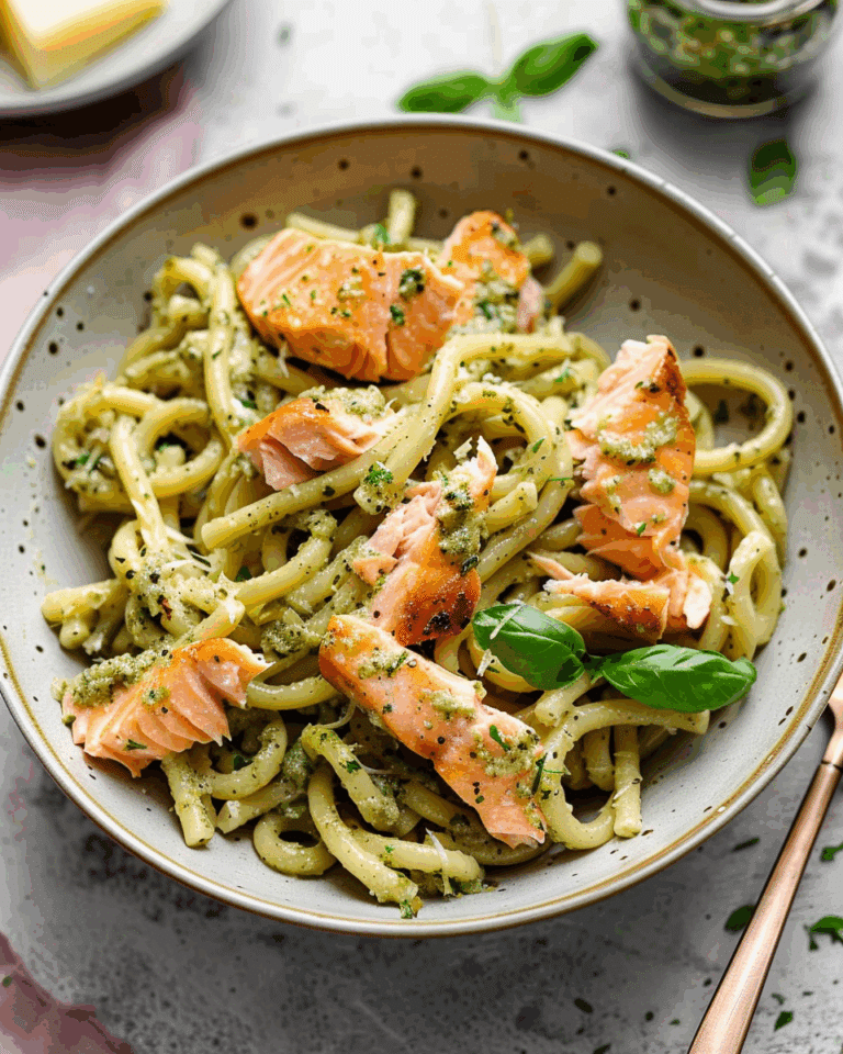 Salmon Pesto Pasta Recipe