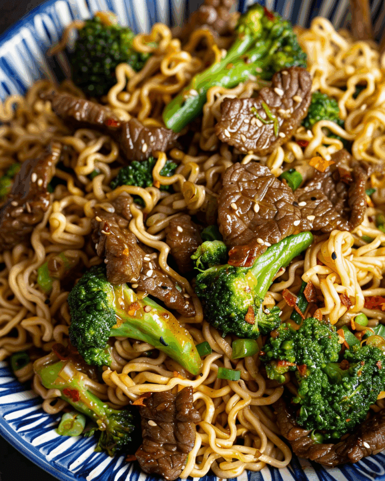 Beef and Broccoli Ramen Stir Fry
